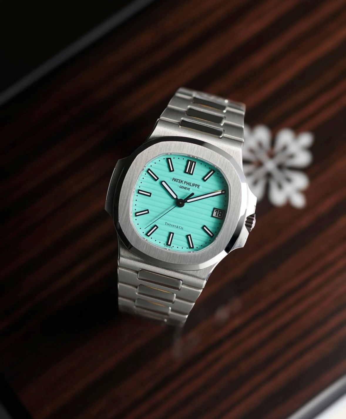 Patek Philippe Sky Blue Silver Metal Men's Watch