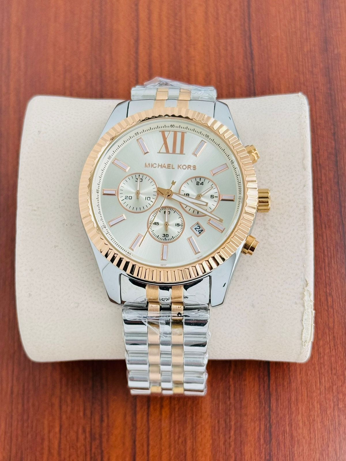 Michael kors Lexington White Dial Chronograph Men's Watch
