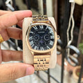 Cartier Santos de Chronograph Black Square Dial Metal Belt Men's Watch