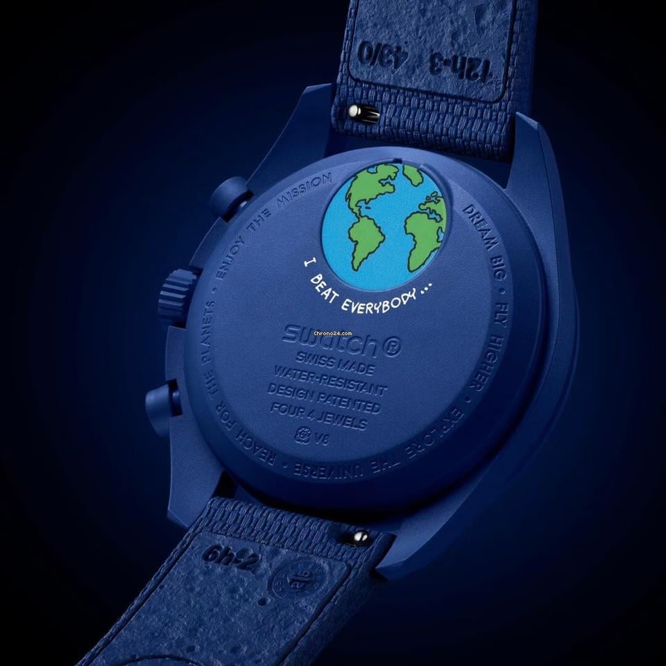 Omega X Swatch Moonswatch Mission To Earthphase Moonshine Gold Mission To Earthphase Moonshine Gold Limited Neu