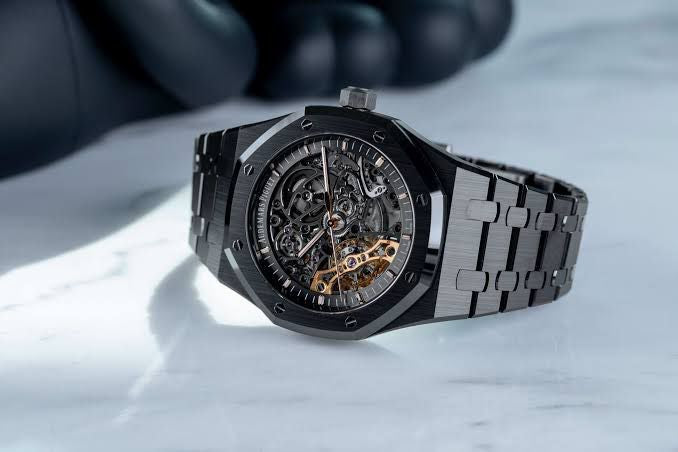 Audemars Piguet Royal Oak Double Balance Wheel Skeleton Black Automatic Men's Watch