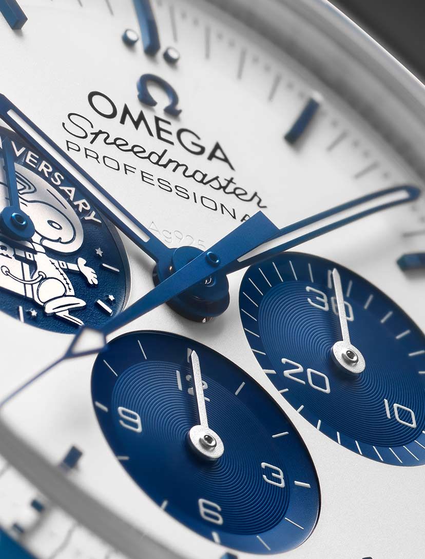 Omega Speedmaster Professional Moonwatch Chronograph White Dial Leather Belt Men's Watch