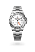 Rolex Explorer II Automatic White Dial Metal Belt Men's Watch