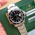Rolex Submariner Automatic Black Dial Metal Belt Watch For Men's