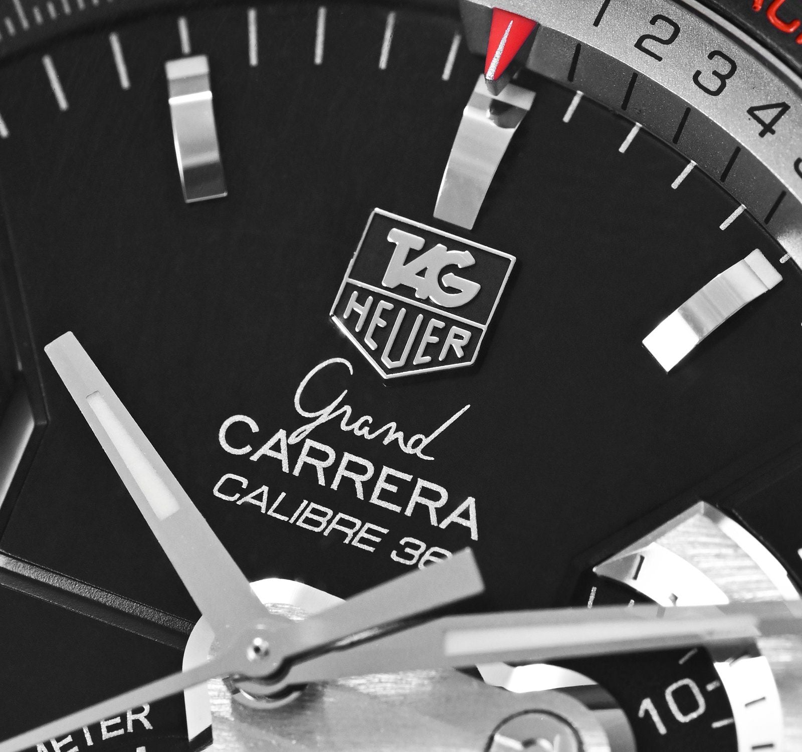 Tag Heuer Carrera Calibre 36 Chronograph Black Dial Silicon Belt Men's Watch