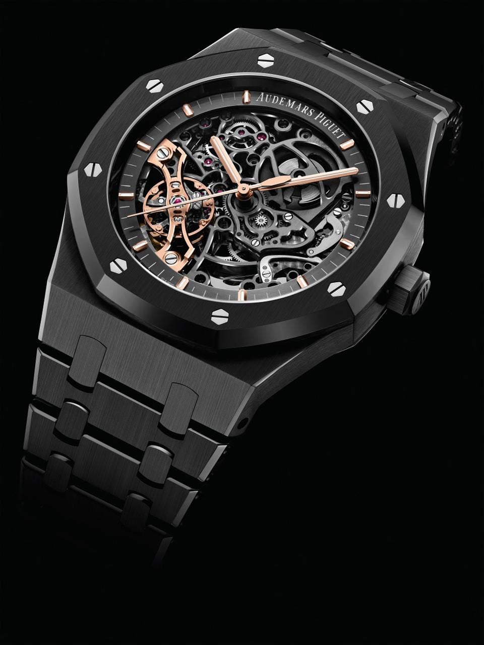 Audemars Piguet Royal Oak Double Balance Wheel Skeleton Black Automatic Men's Watch