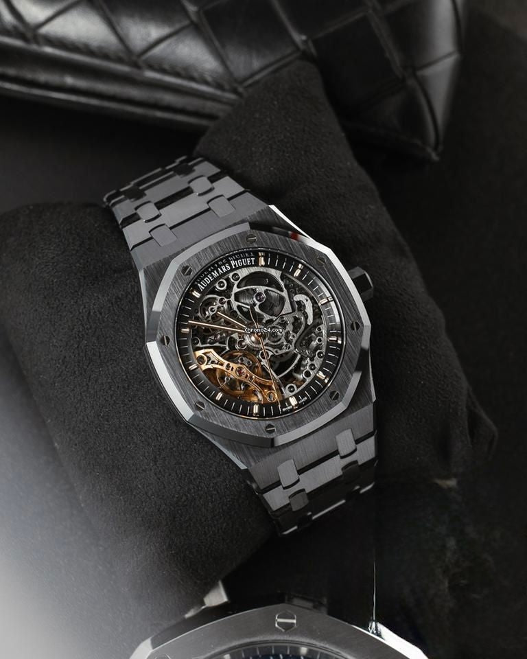 Audemars Piguet Royal Oak Double Balance Wheel Skeleton Black Automatic Men's Watch