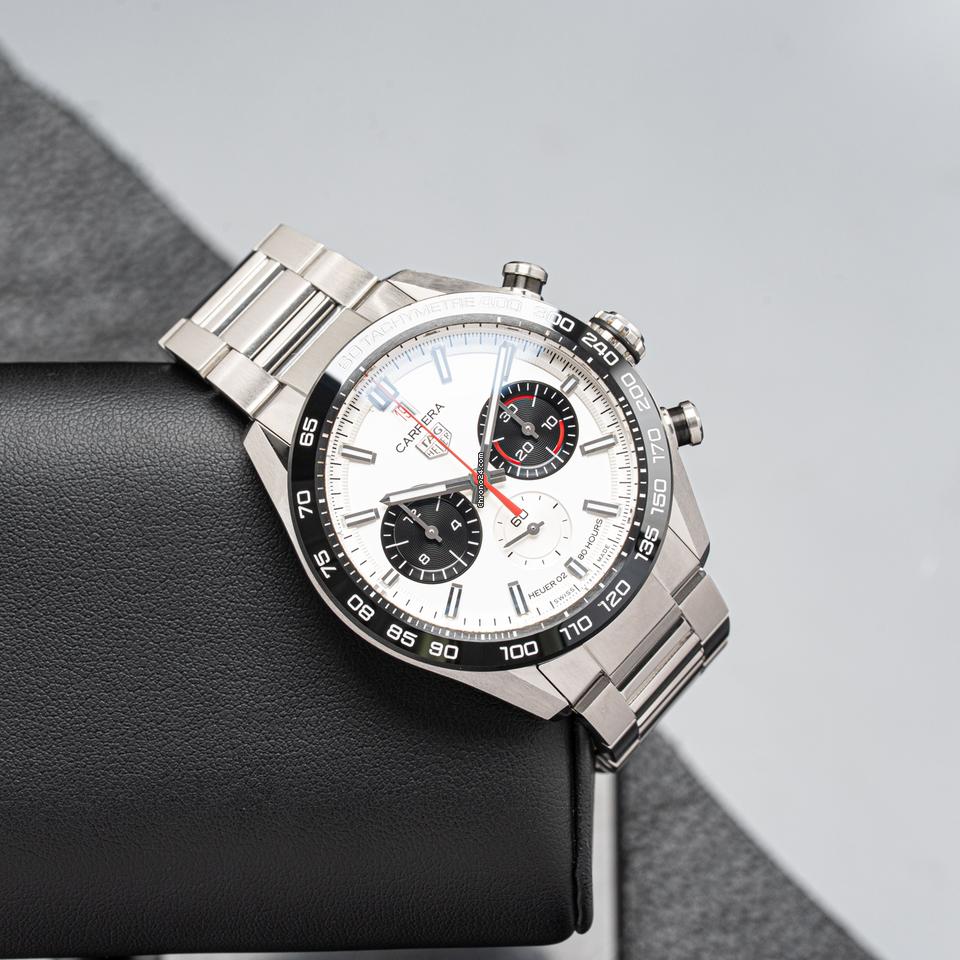 Tag Heuer Carrera 160 Years Special Edition Chronograph Blue Dial Metal Belt Men's Watch