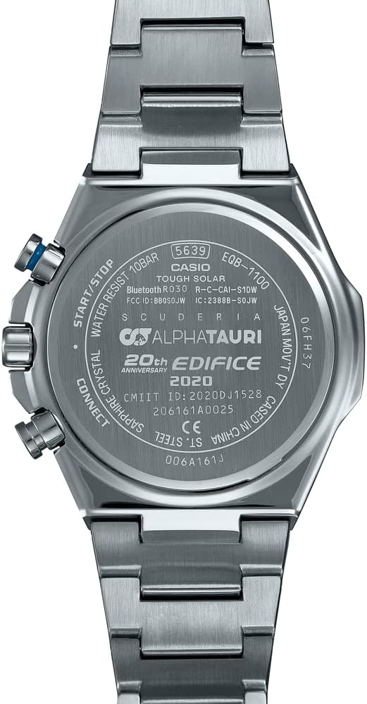 Casio Edifice 900 Chronograph Twotone Dial Metal Belt Men's Watch