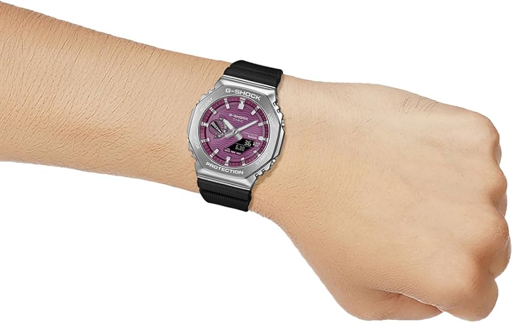CASIO G-SHOCK GBM-2100A-4BDR Burgundy Analog-Digital dial Bio-Based Resin Band G1735 Watch