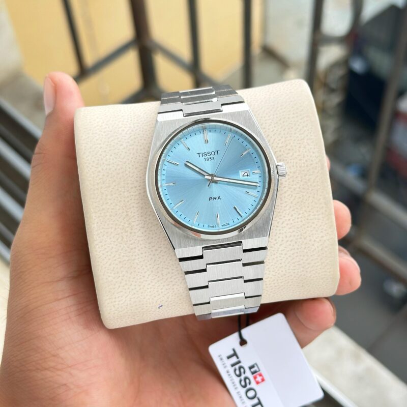 Tissot PRX Tiffany Dial Quartz Metal Belt Men's Watch