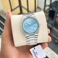 Tissot PRX Tiffany Dial Quartz Metal Belt Men's Watch