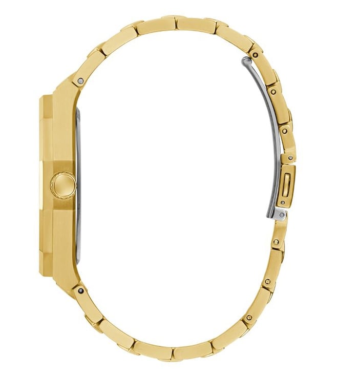 Guess Green Round Dial Analog Metal Belt Men's Watch