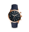 Fossil Neutra Chronograph Blue Leather Men's Watch