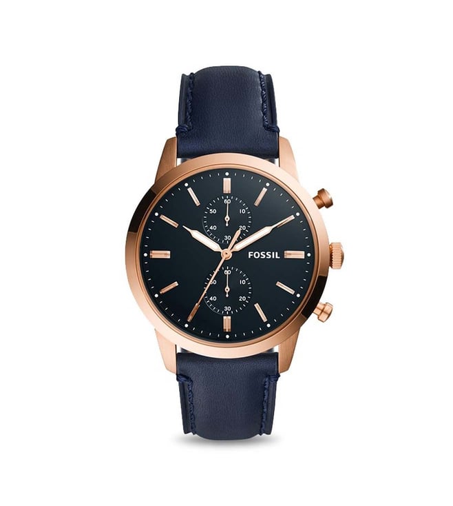 Fossil Neutra Chronograph Blue Leather Men's Watch