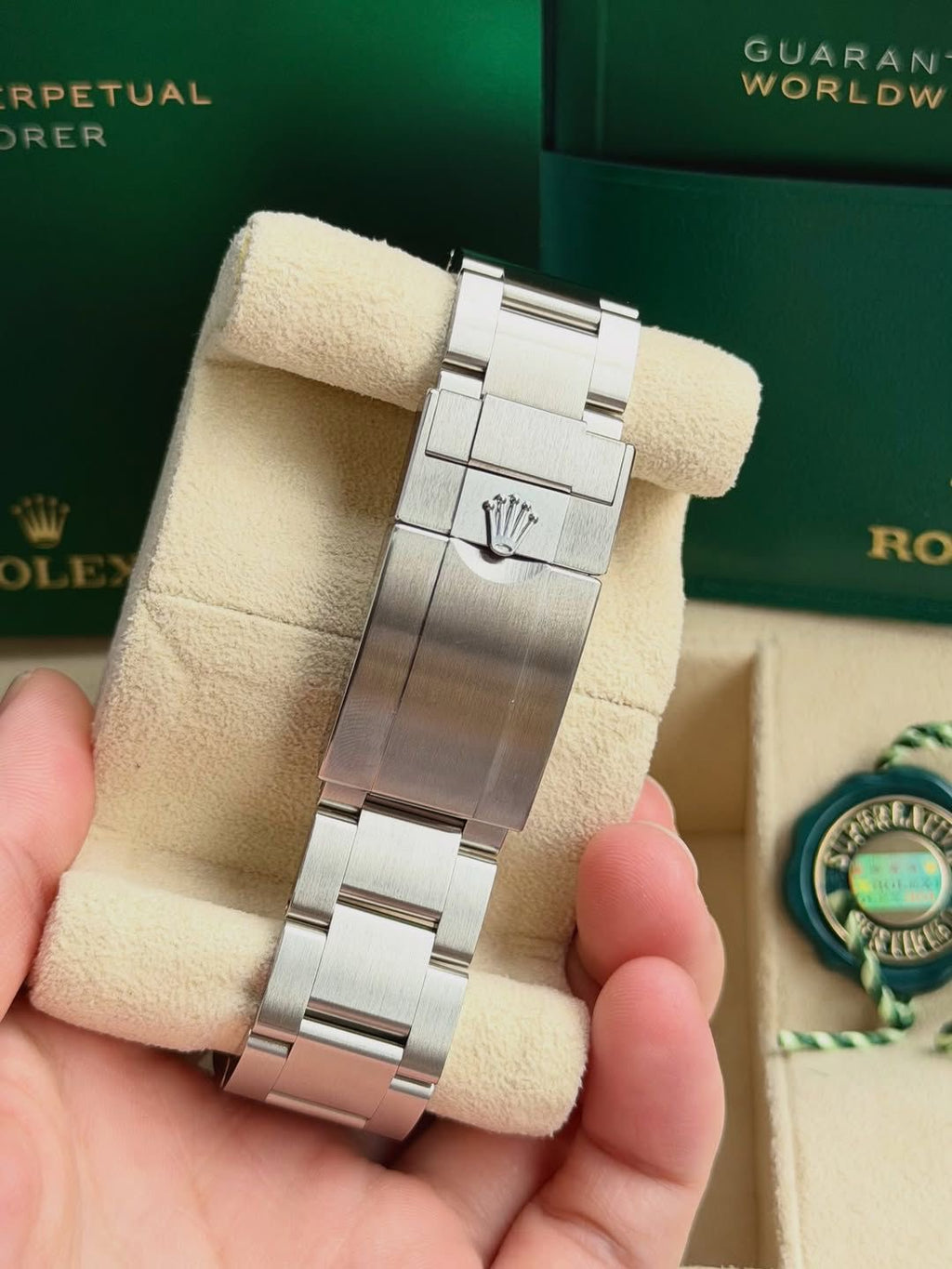 Rolex Explorer II Automatic White Dial Metal Belt Men's Watch