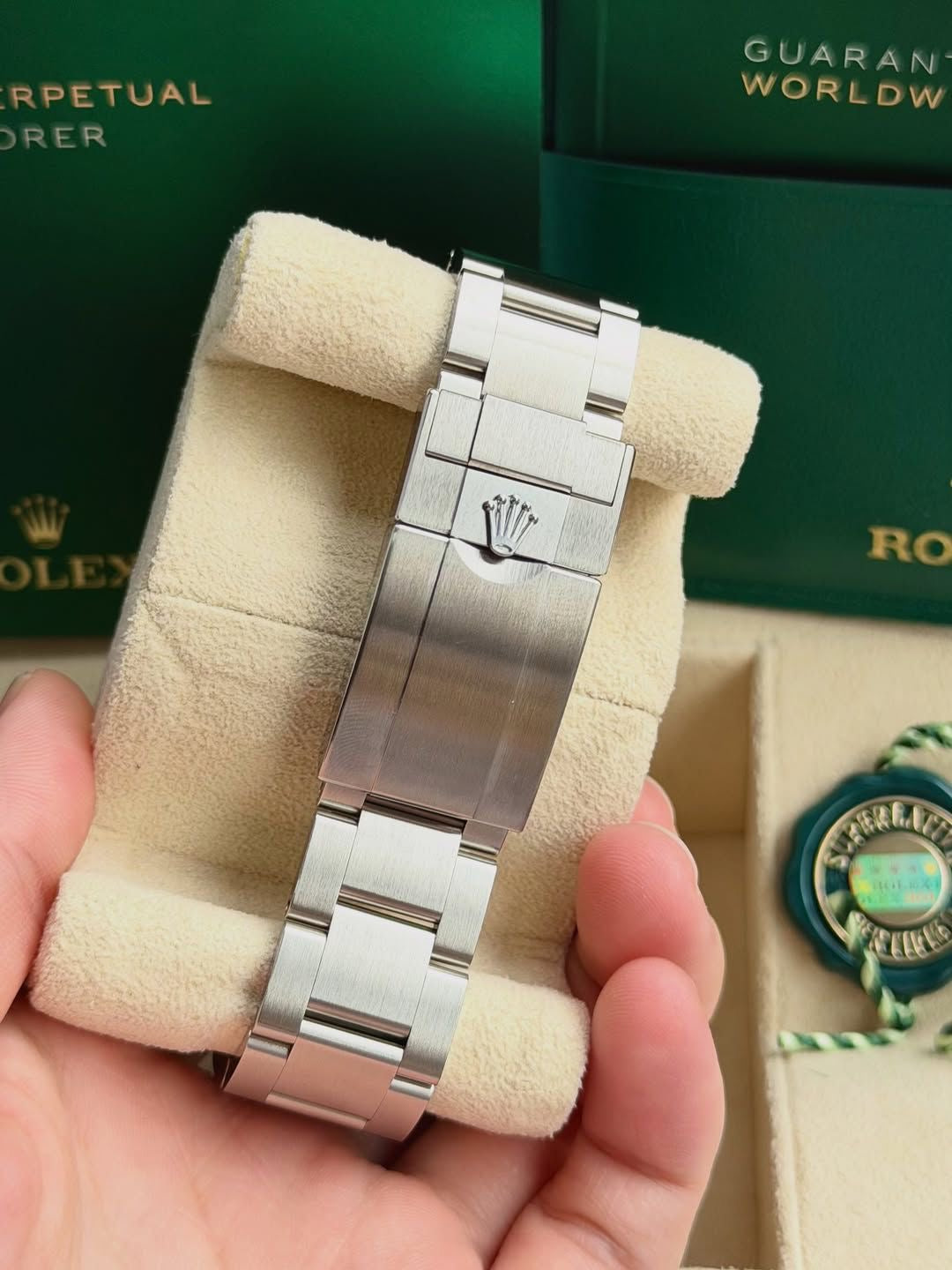 Rolex Explorer II Automatic White Dial Metal Belt Men's Watch