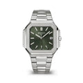 Patek Philippe Square Green Dial Silver Metal Belt Quartz Men's Watch