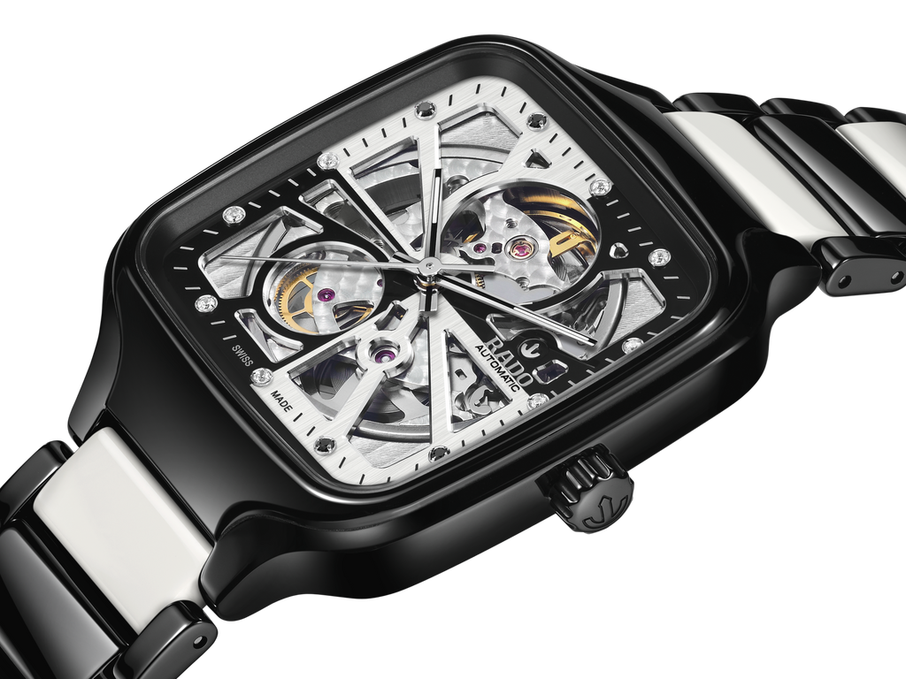 Rado Square Automatic Open Heart Black And White Limited Edition Men's Watch