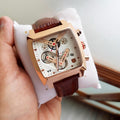 T-a-g H-e-u-e-r Monaco V4 Chronograph Brown Leather Belt Men's Watch