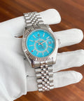 Rolex Sky-Dweller Automatic Sky Blue Dial Metal Belt Men's Watch