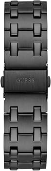 Guess Black Round Dial Analog Metal Belt Men's Watch