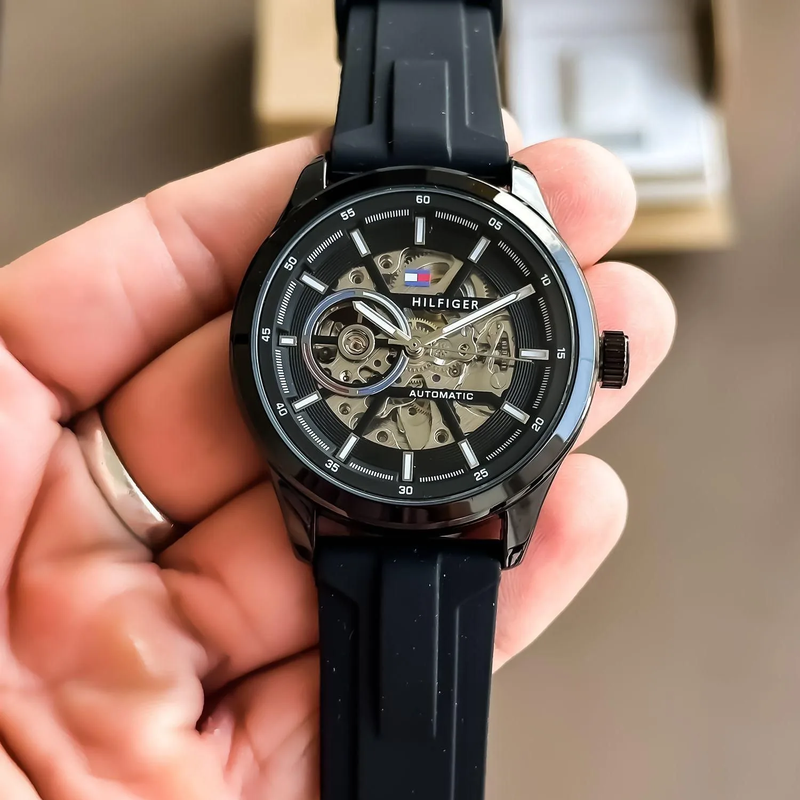 Tommy Hilfiger Automatic Silicon Belt Men's Watch