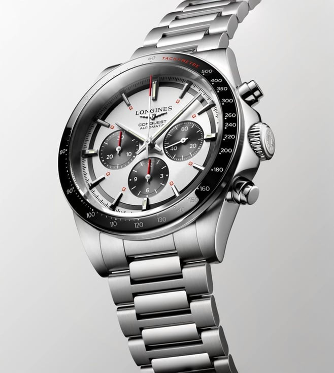 Longines Conquest Chronograph L38354726 White Dial Men's Watch