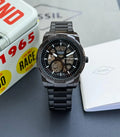 Fossil Bronson Automatic Black Skeleton Dial Men's Watch