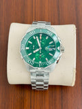 Tag Heuer Aquaracer Chronograph Green Dial Metal Belt Men's Watch
