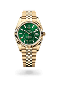 Rolex Sky-Dweller Automatic Green Dial Metal Belt Men's Watch