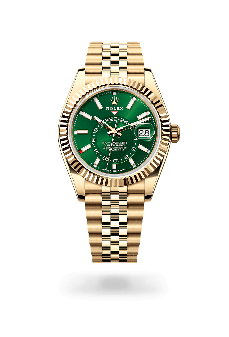 Rolex Sky-Dweller Automatic Green Dial Metal Belt Men's Watch