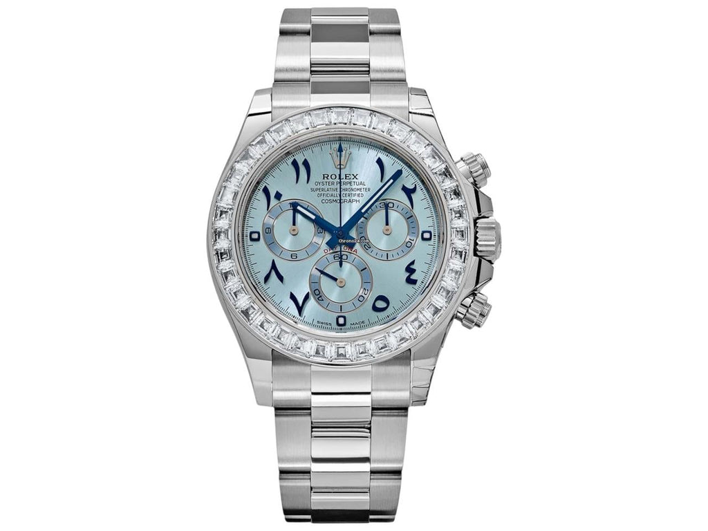 Rolex Cosmograph Daytona Arabic Sky Blue Dial Men's Watch