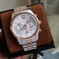 Michael kors Lexington White Dial Chronograph Men's Watch