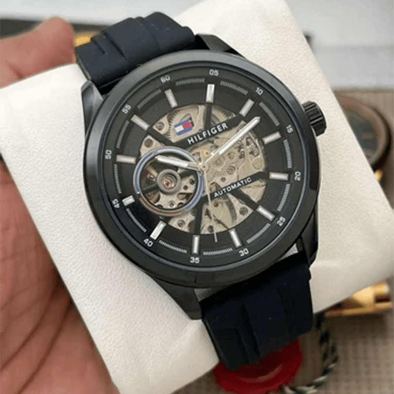 Tommy Hilfiger Automatic Silicon Belt Men's Watch