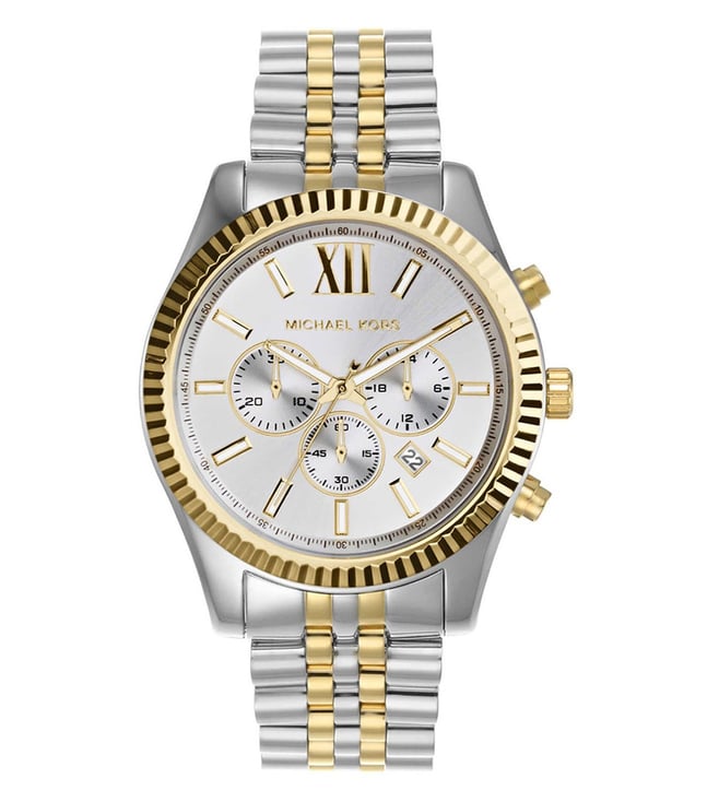 Michael kors 8603 Lexington Silver Dial Chronograph Watch for Men's