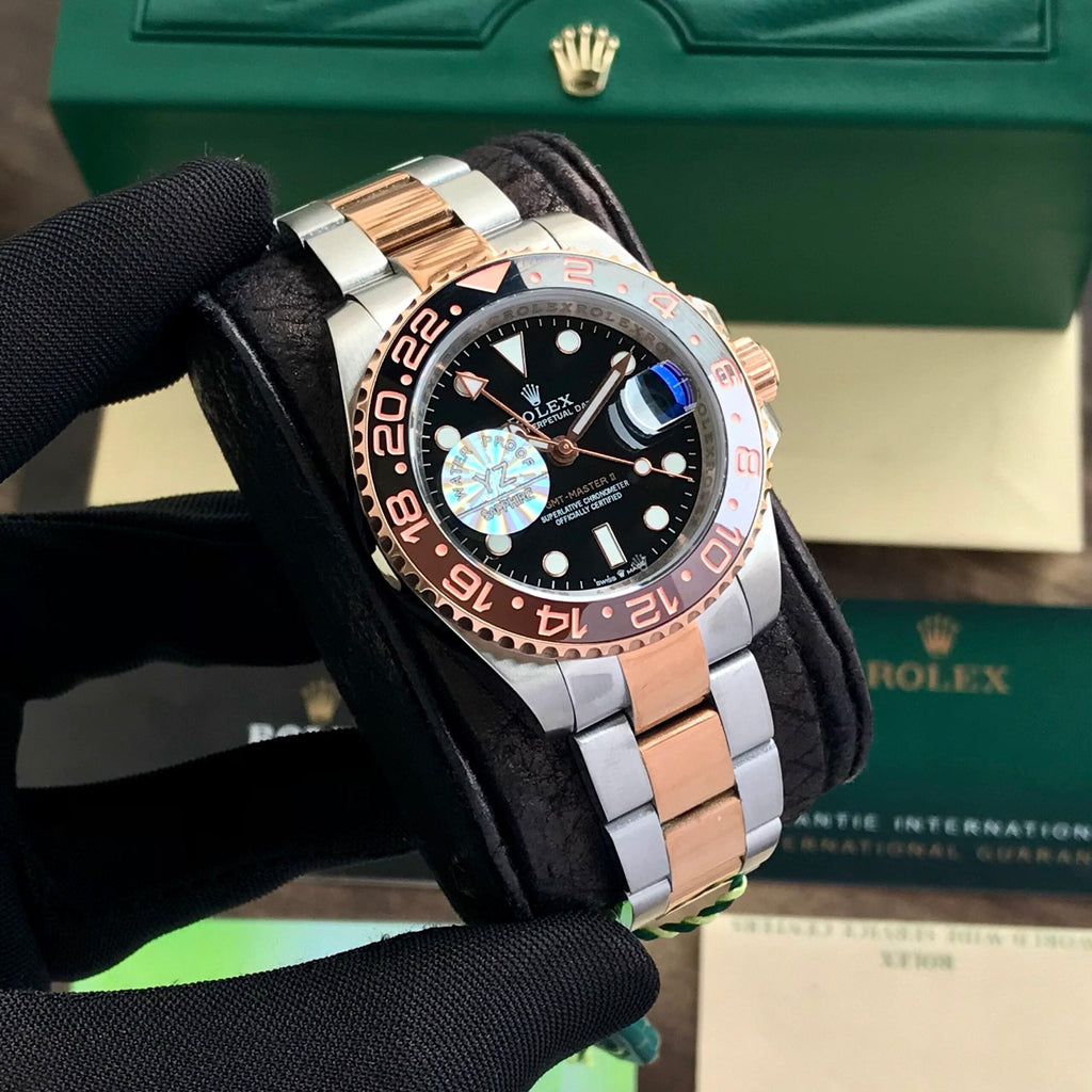 Rol-ex GMT-Master II Black Dial Automatic Analog Men's Watch