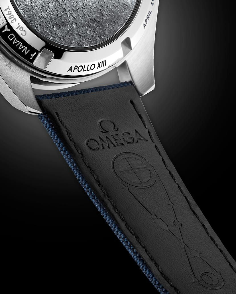 Omega Speedmaster Professional Moonwatch Chronograph White Dial Leather Belt Men's Watch