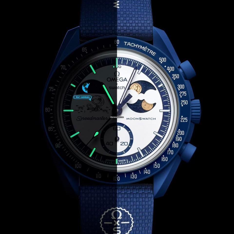 Omega X Swatch Moonswatch Mission To Earthphase Moonshine Gold Mission To Earthphase Moonshine Gold Limited Neu