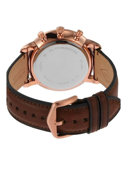 Fossil Neutra Chronograph Brown Leather Men's Watch