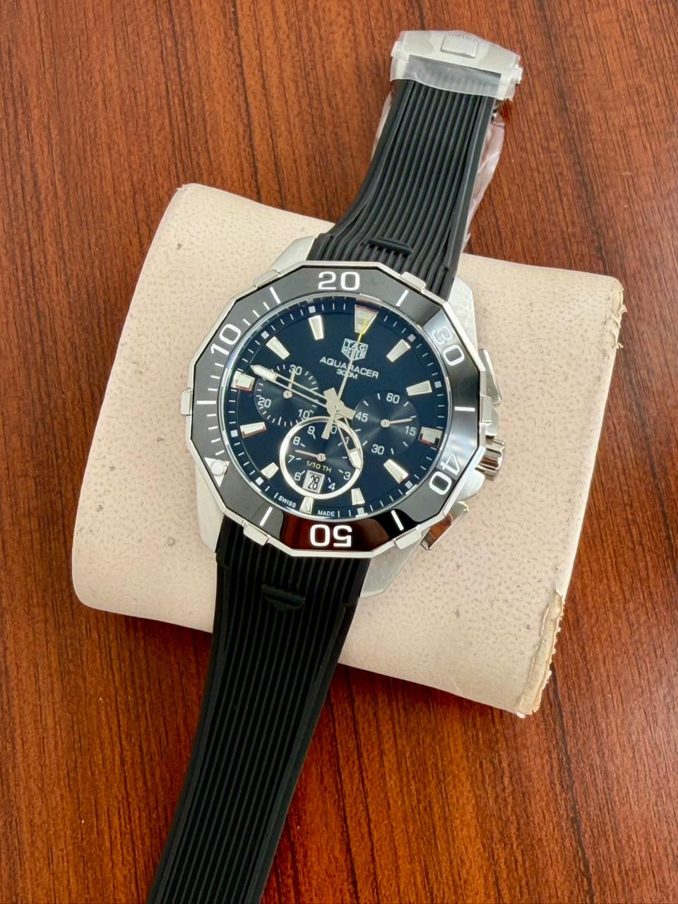 Tag Heuer Aquaracer Chronograph Black Silicon Quartz Men's Watch