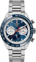 Tag Heuer Carrera 160 Years Special Edition Chronograph Blue Dial Metal Belt Men's Watch