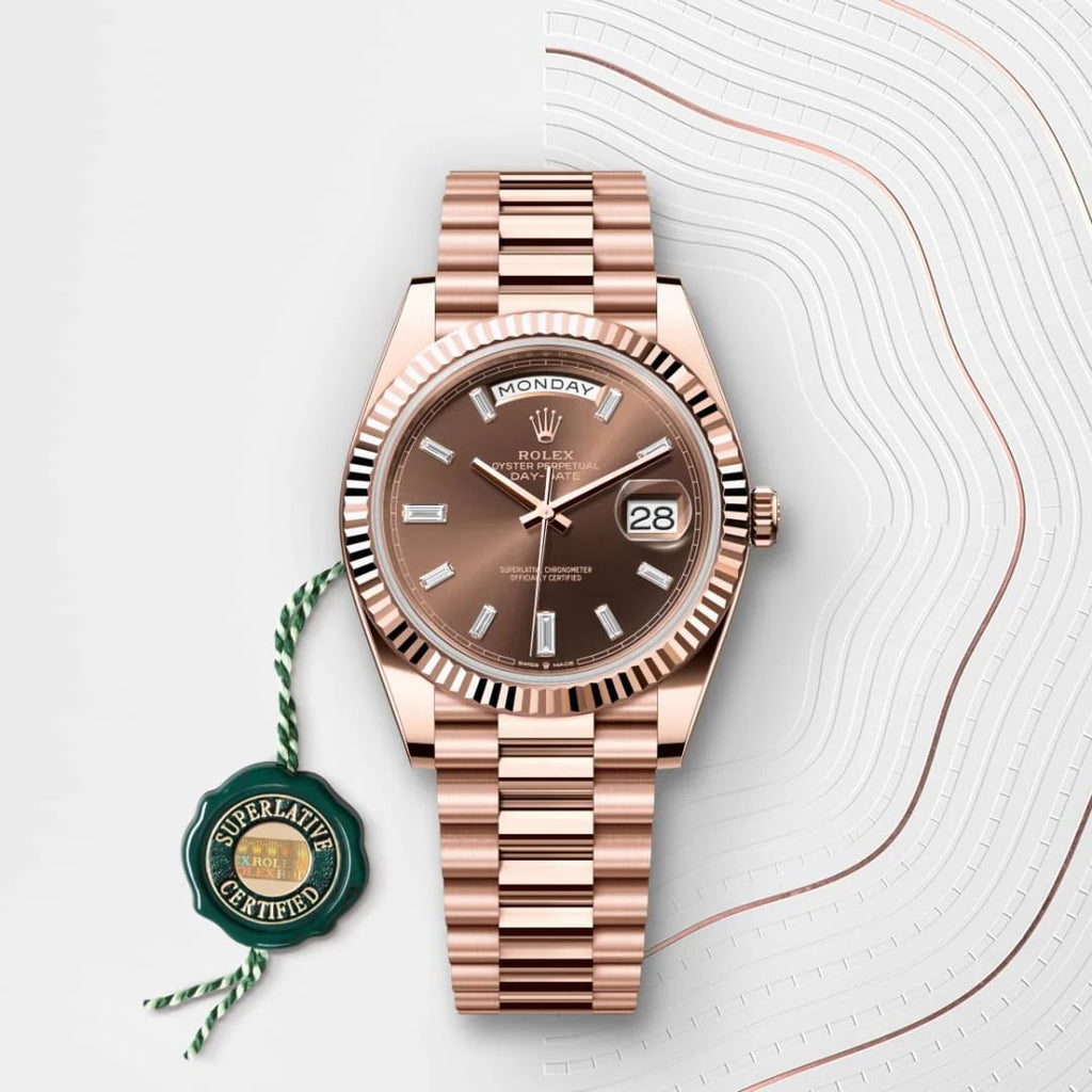 Rolex Day-Date Automatic Brown Dial Men's Watch