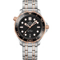 Omega Seamaster Diver 300M Black Dial Metal Belt Men's Watch