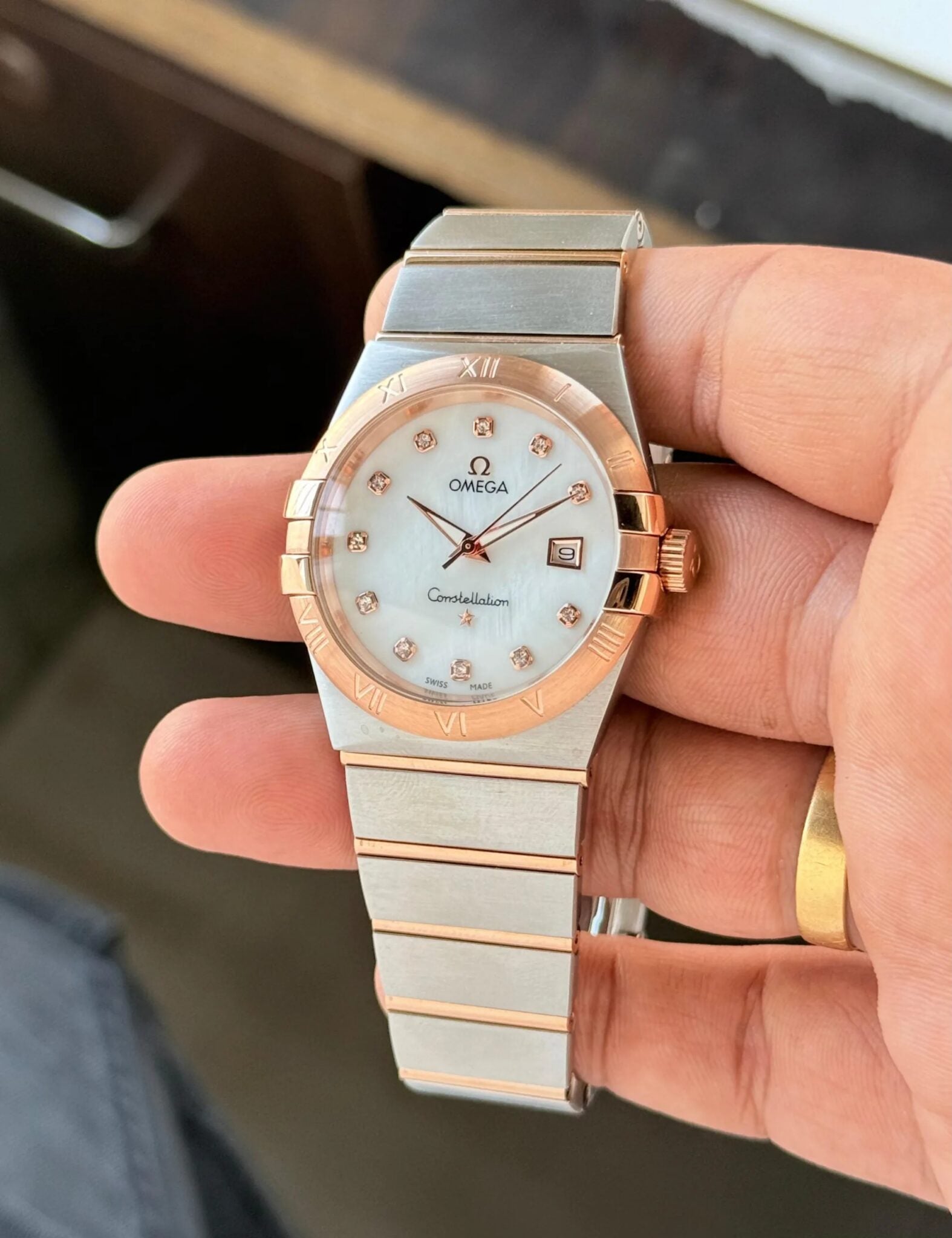 Omega Constellation White Dial Analog Men's Watch