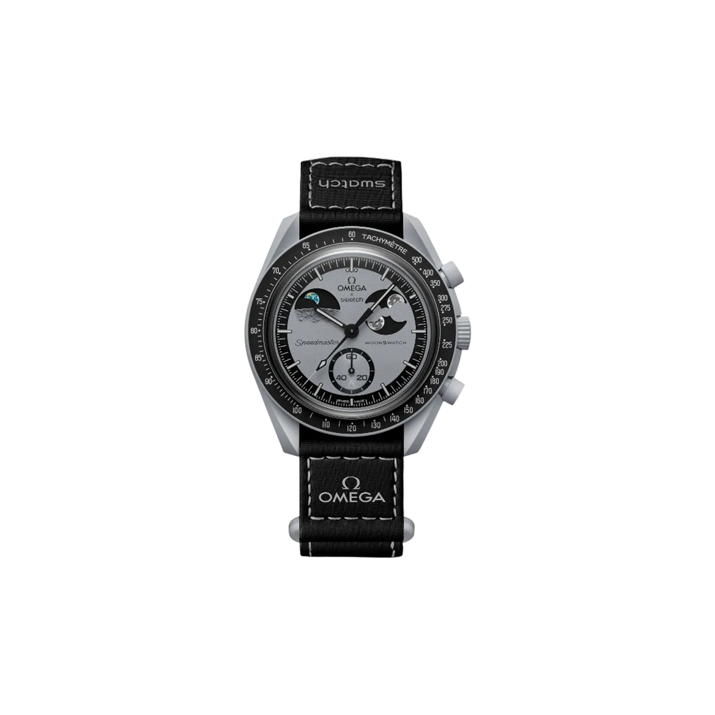 Omega X Swatch Bioceramic Moonswatch Mission To Earthphase Watch