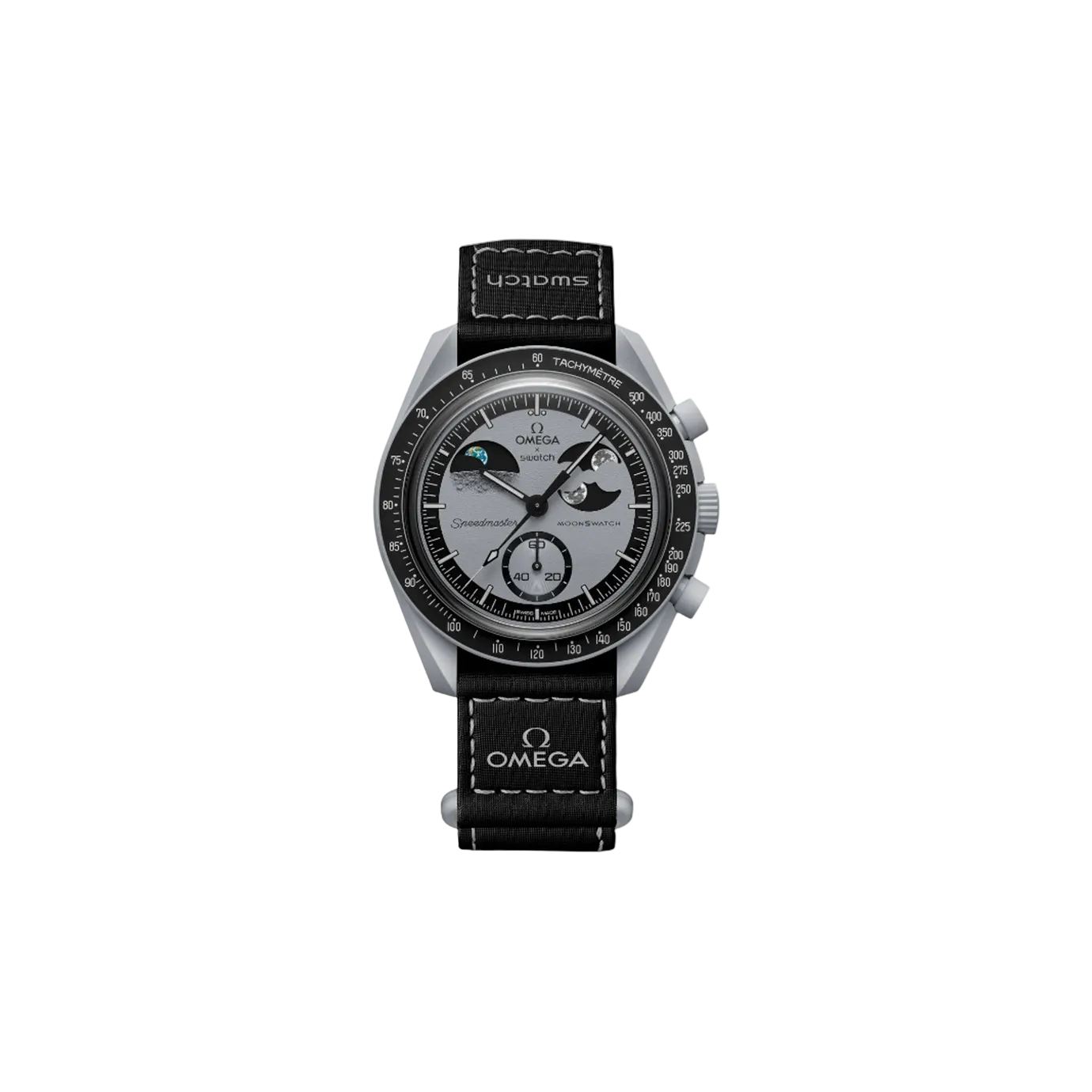 Omega X Swatch Bioceramic Moonswatch Mission To Earthphase Watch
