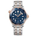 Omega Seamaster Diver 300M Blue Dial Metal Belt Men's Watch