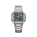 Patek Philippe Square Blue Dial Silver Metal Belt Quartz Men's Watch