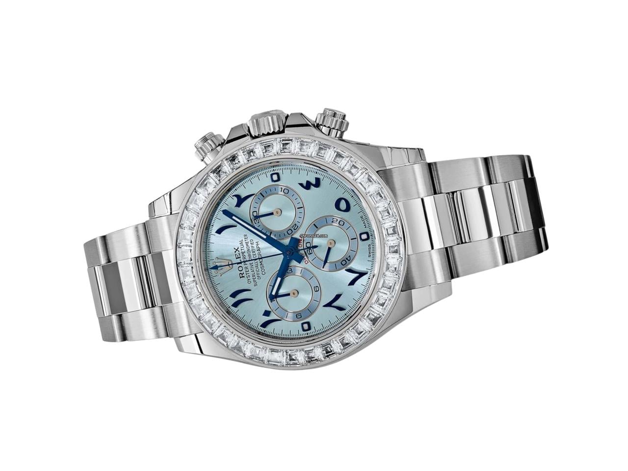 Rolex Cosmograph Daytona Arabic Sky Blue Dial Men's Watch